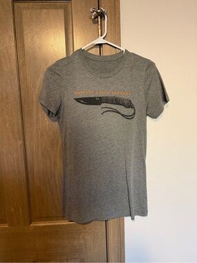 Women's Heather Gray Montana Knife Company Short Sleeve Tee
